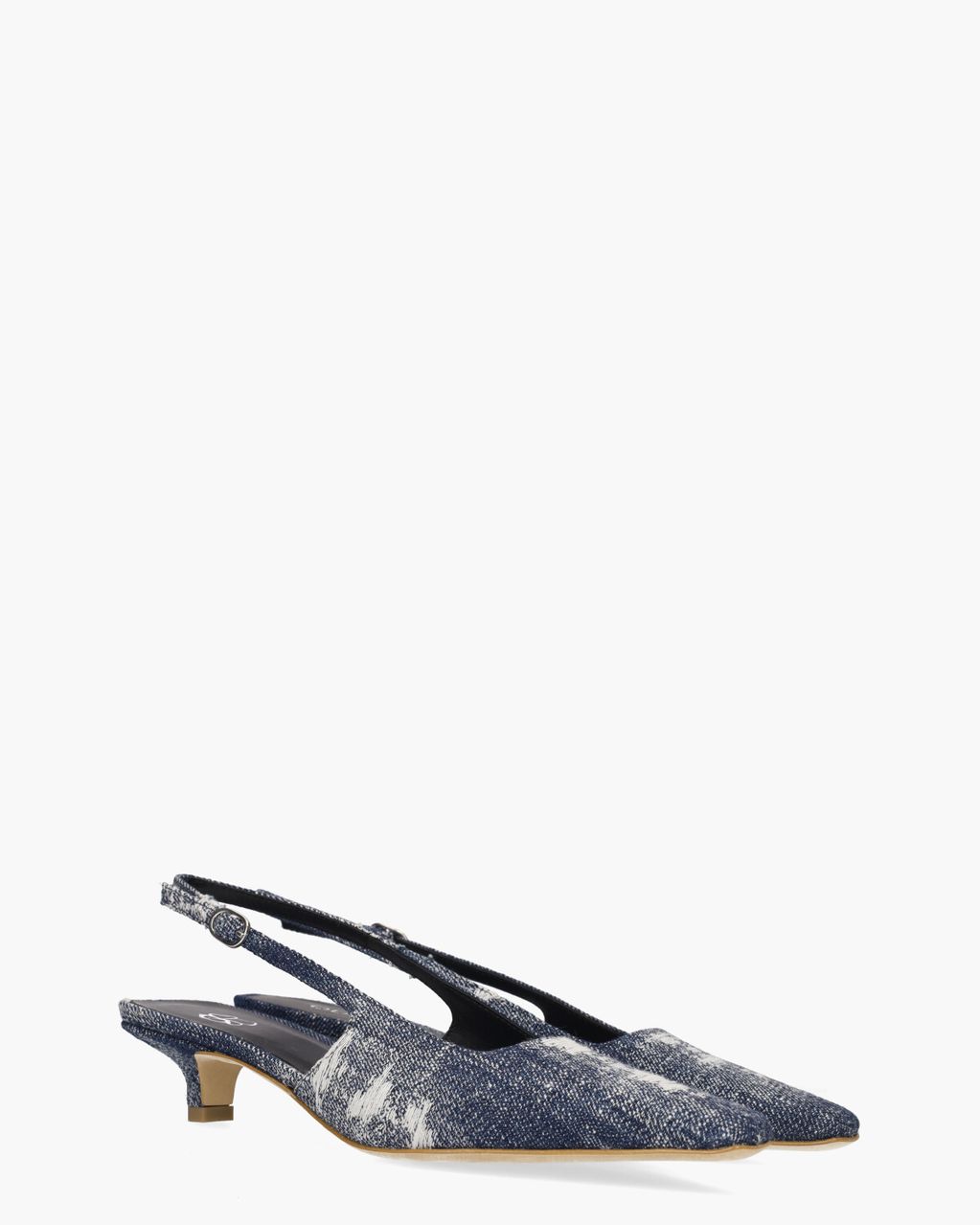 Anna Jeansblauw Dames Slingbackpumps