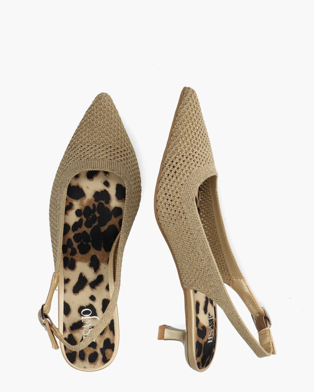 Zuza Goud Dames Slingbackpumps