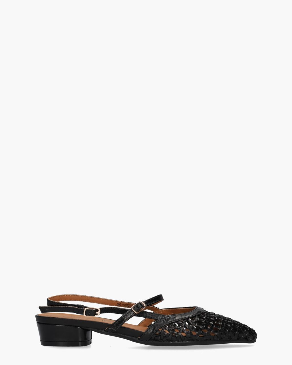 Dante Zwart Dames Slingbackpumps