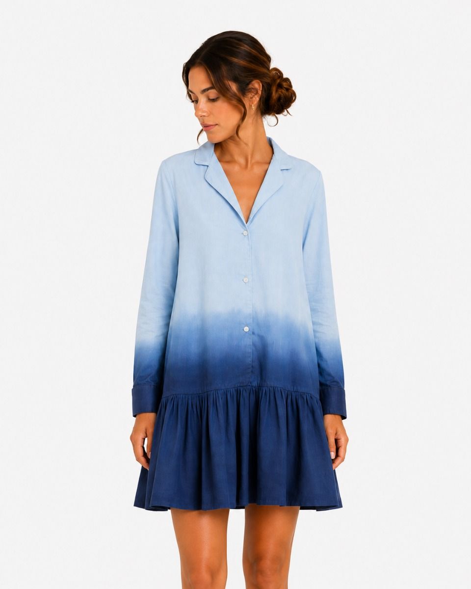 Alma Dress Blauw Damesjurk