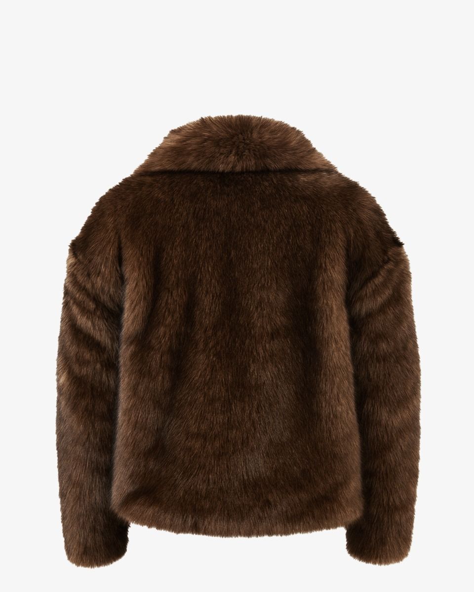 Fuzzy Coat Donkerbruin Damesjack