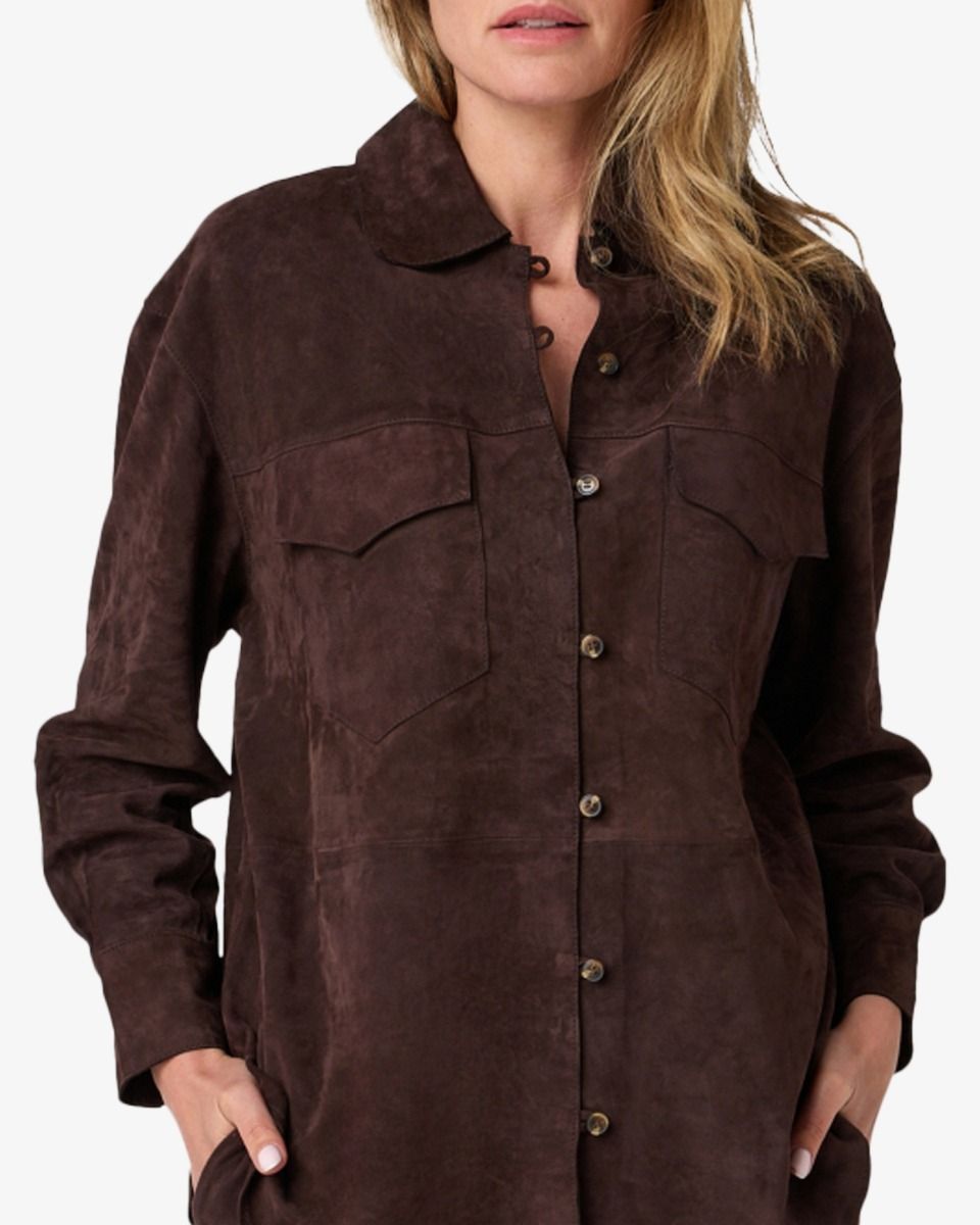 Bodi Donkerbruin Damesblouse