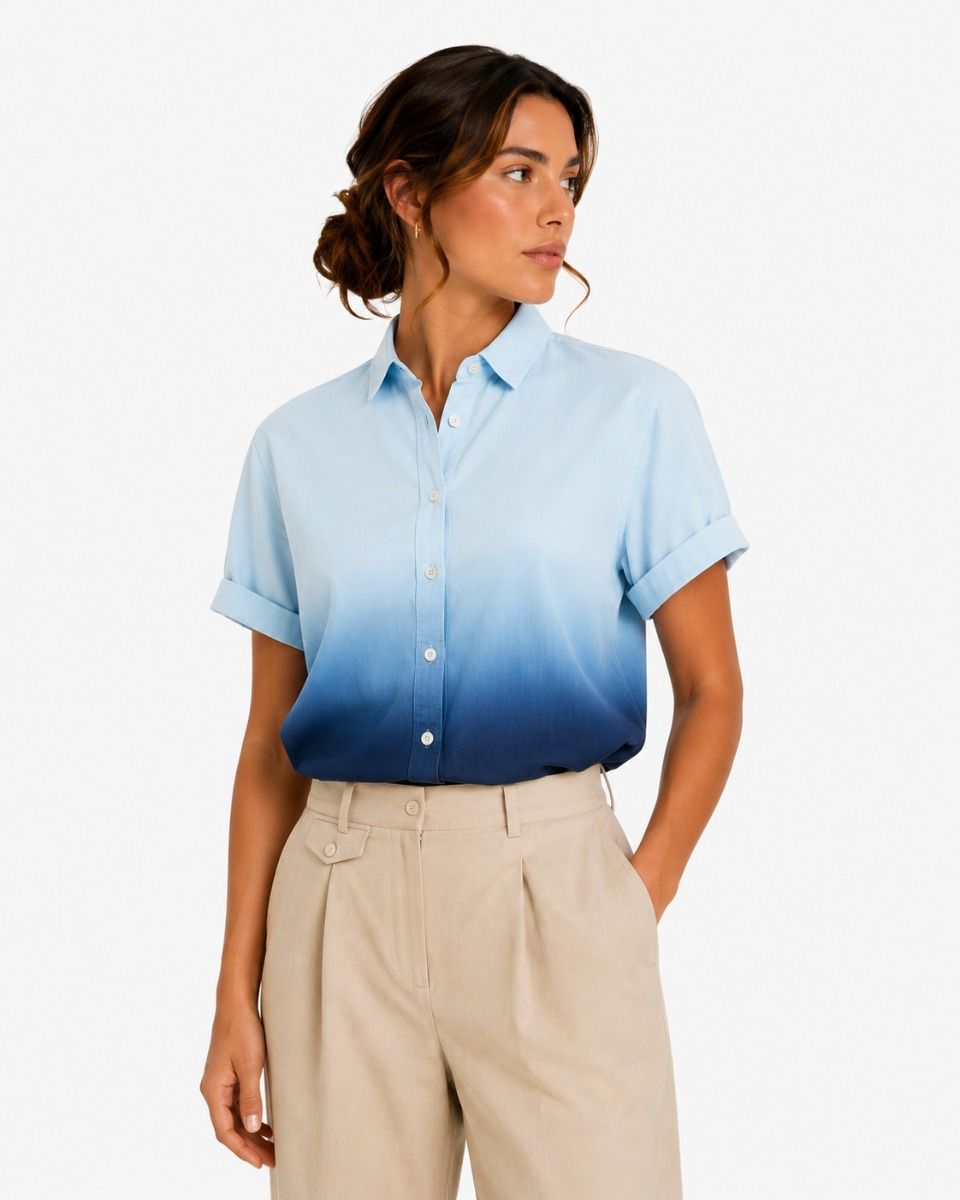 Gloria Blouse Blauw Damesblouse