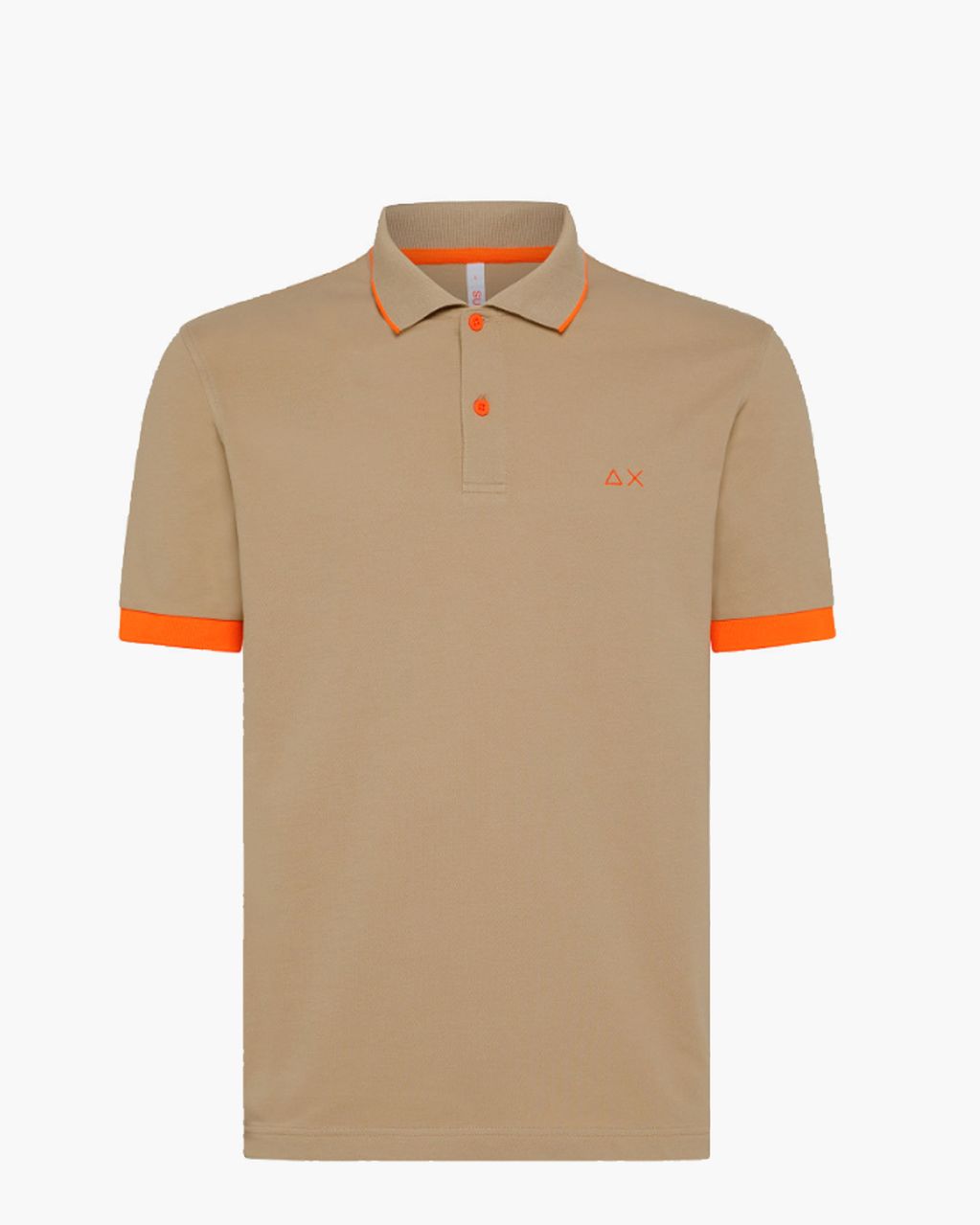Polo Small Stripe Fluo Bruin Heren Poloshirt