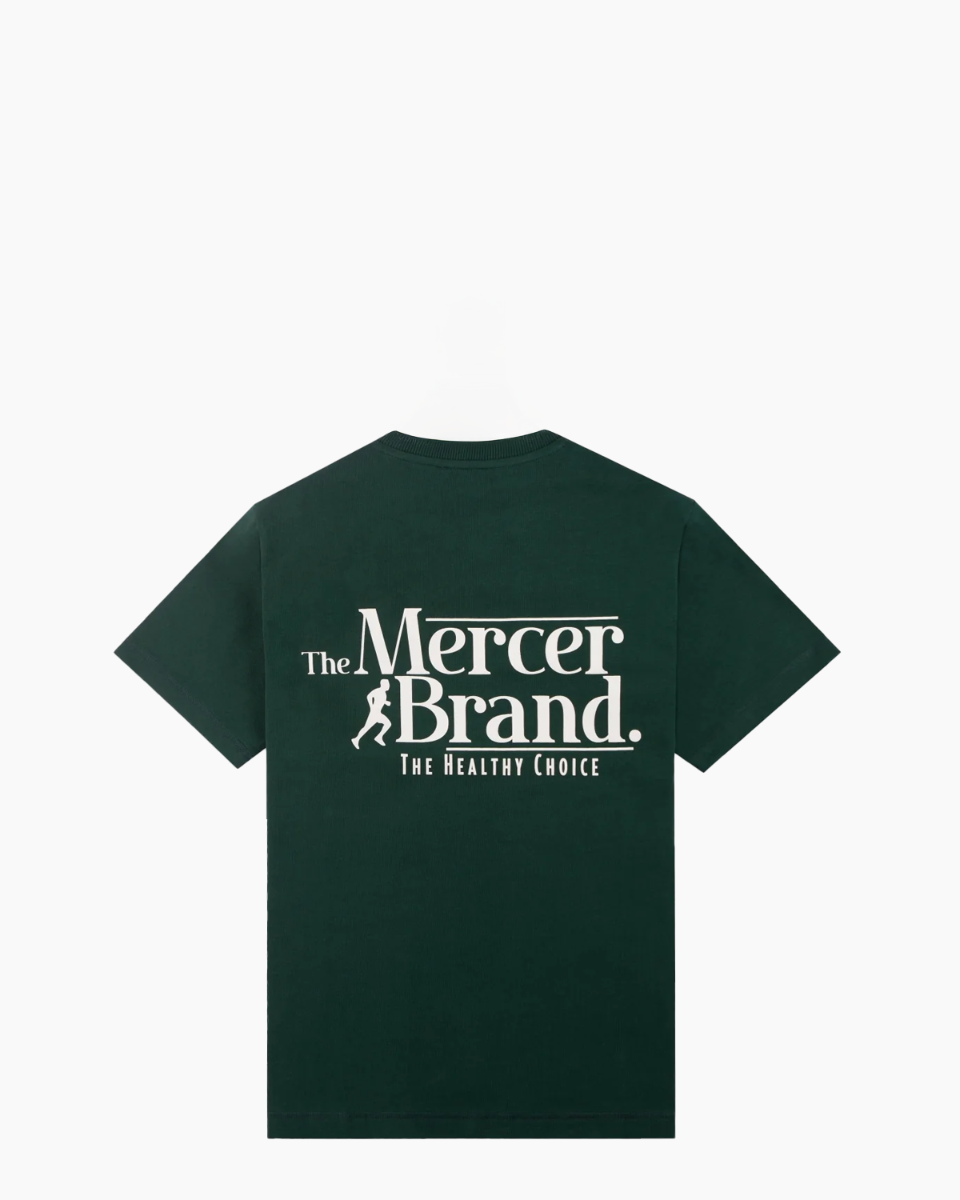 The Mercer Brand Logo Tee Donkergroen T-Shirt