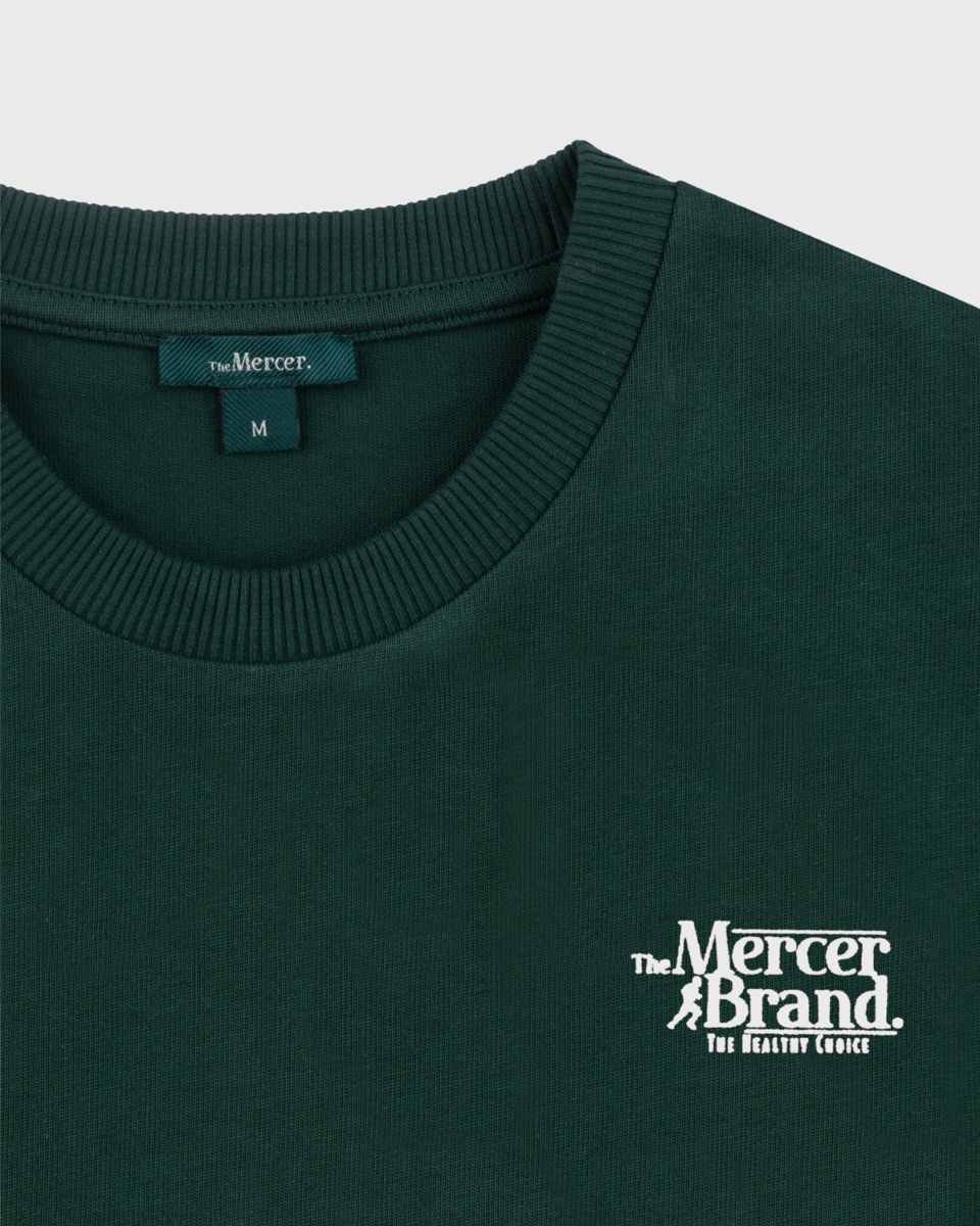 The Mercer Brand Logo Tee Donkergroen T-Shirt