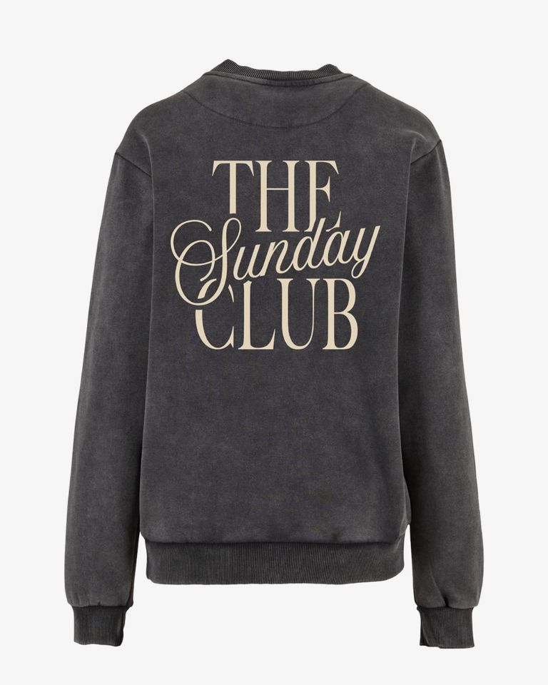 The Sunday Club Donkergrijs Damessweater