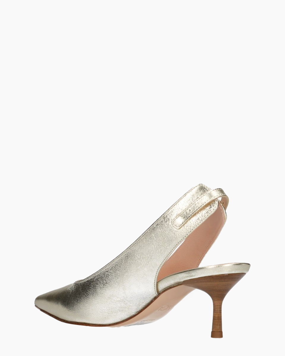 Stana Goud Dames Slingbackpumps