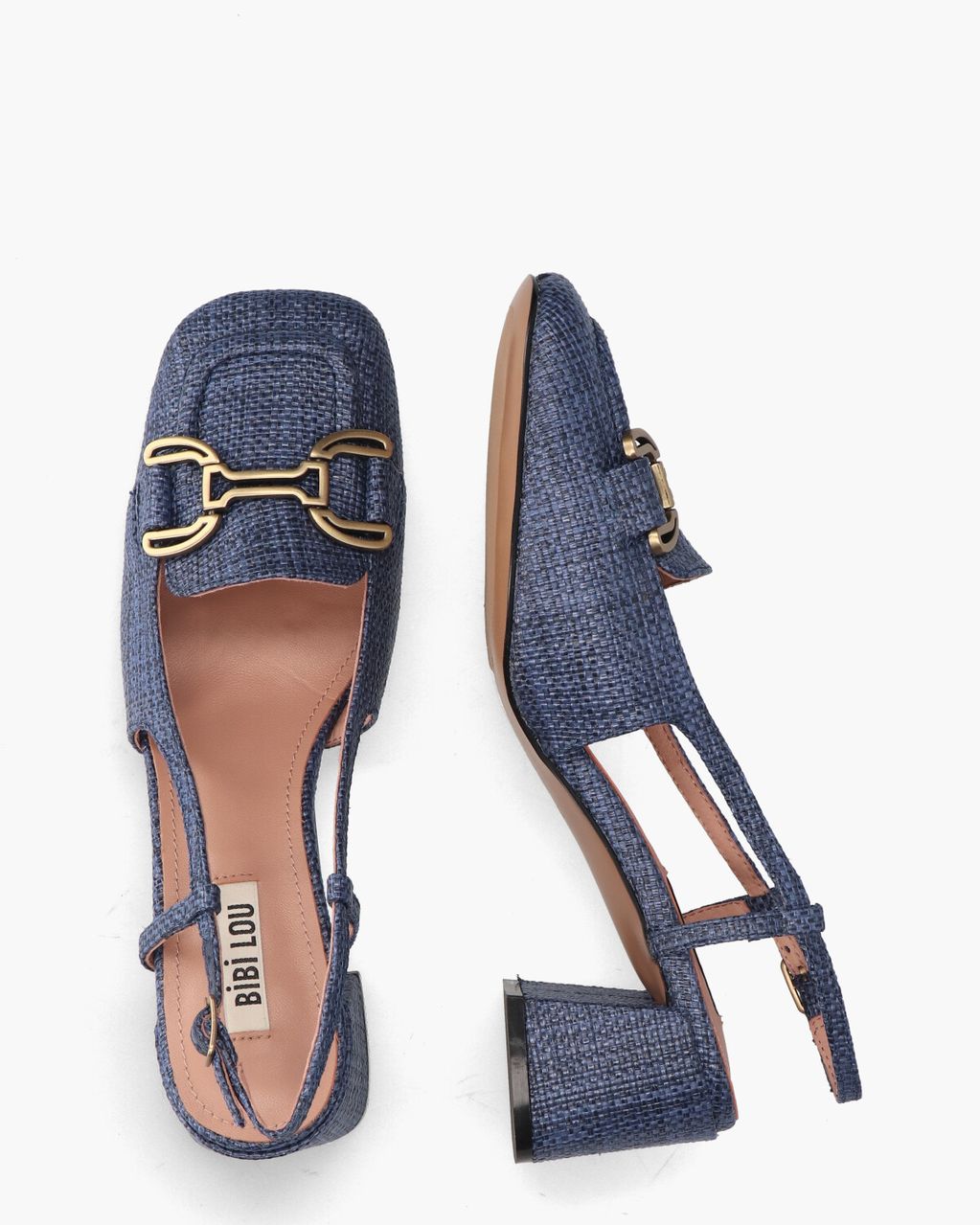 Renee Blauw Slingbackloafers