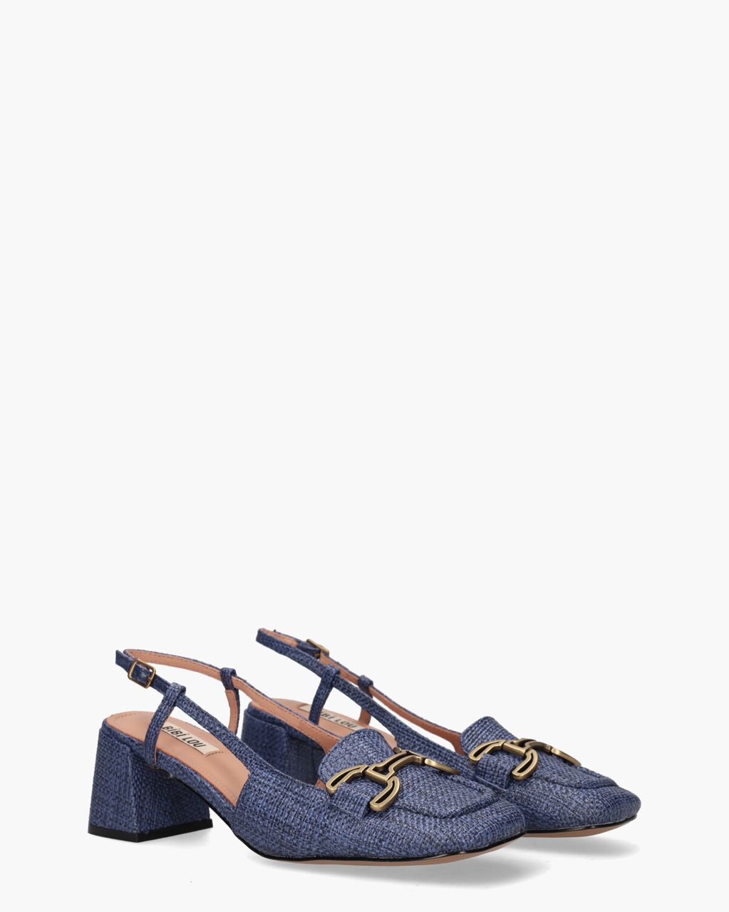 Renee Blauw Slingbackloafers