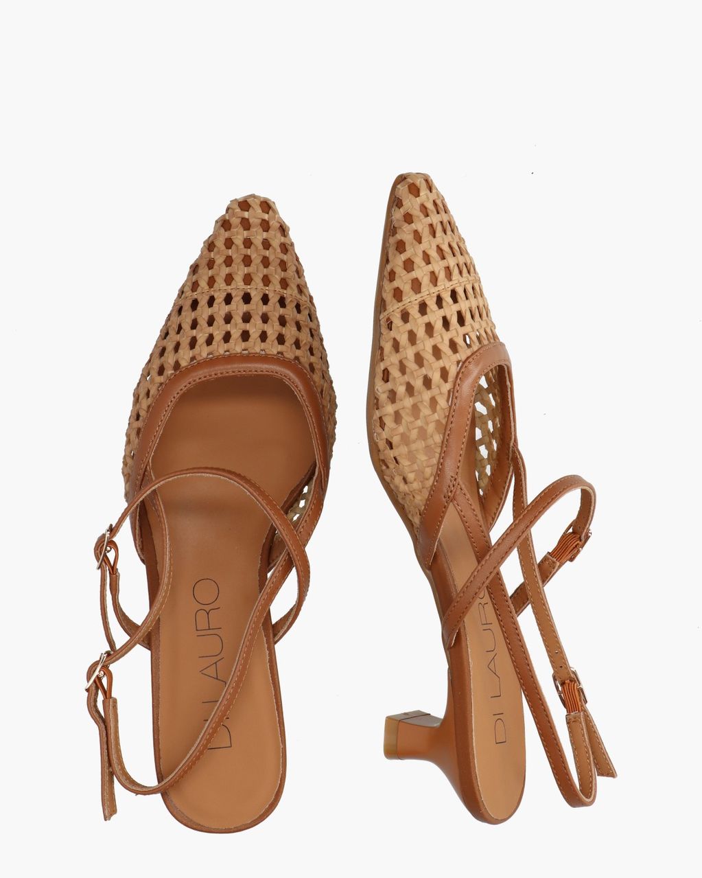 Dania Cognac Dames Slingbackpumps