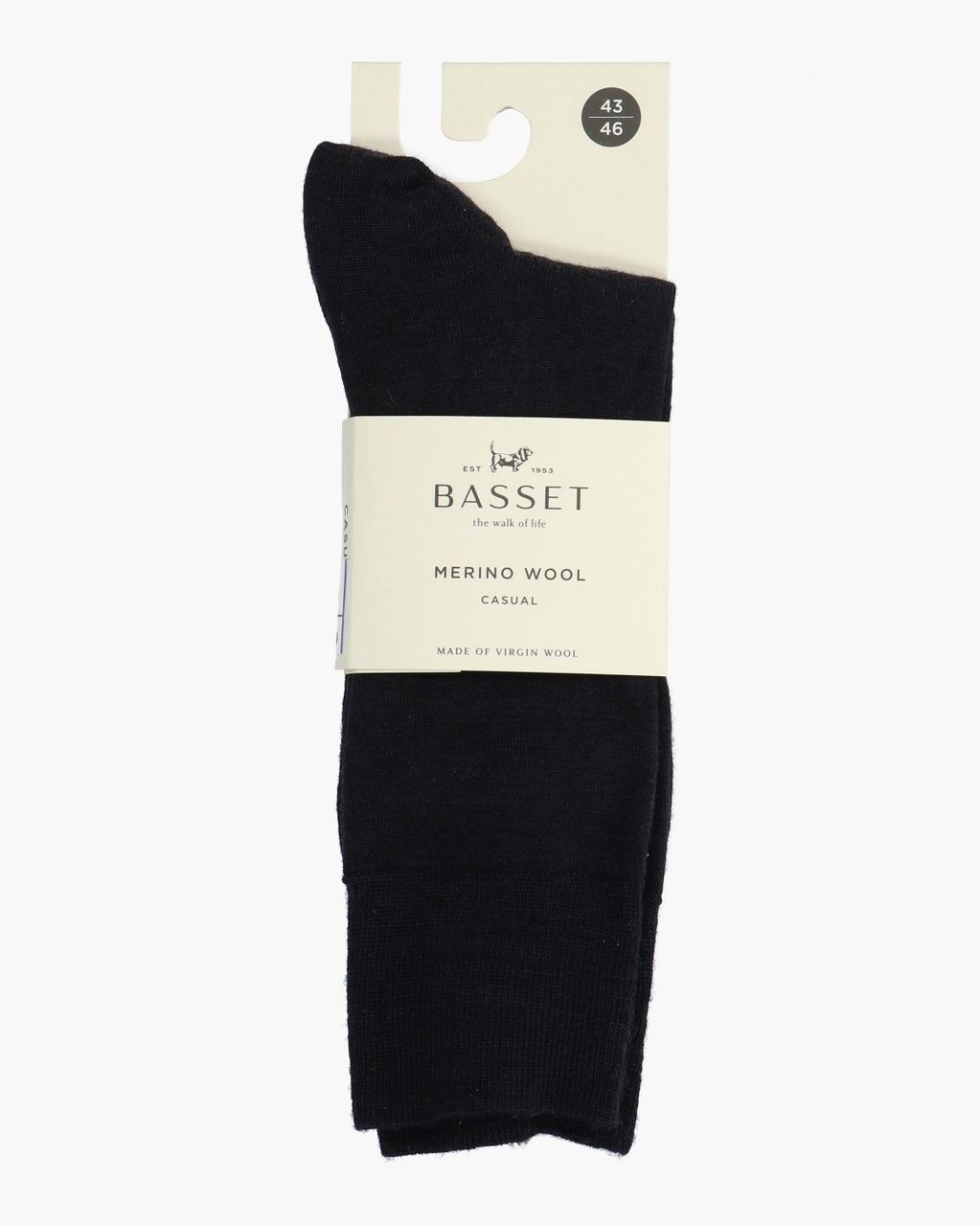 Merino Wool Donkerblauw Herensokken