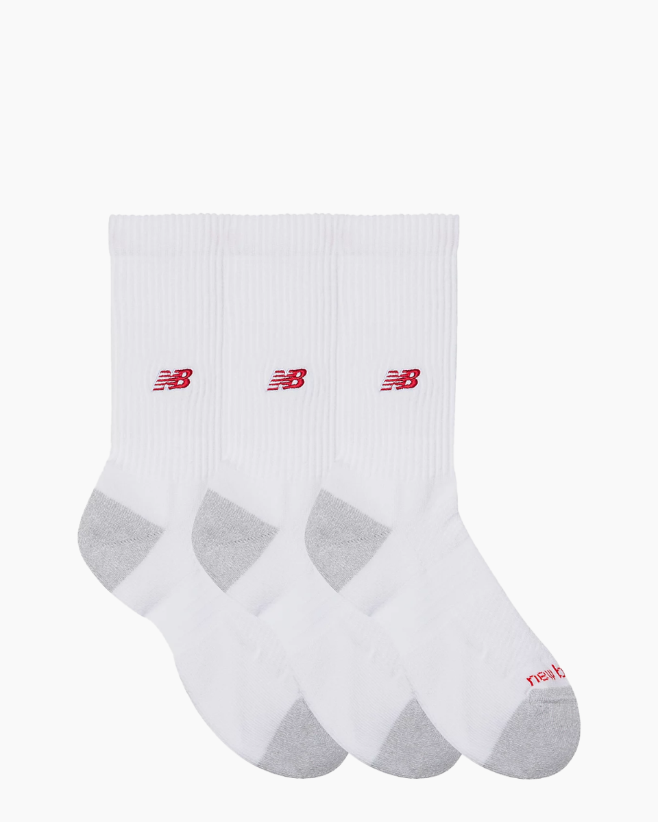 Active Premium Crew Socks 3 Pack Wit Sokken
