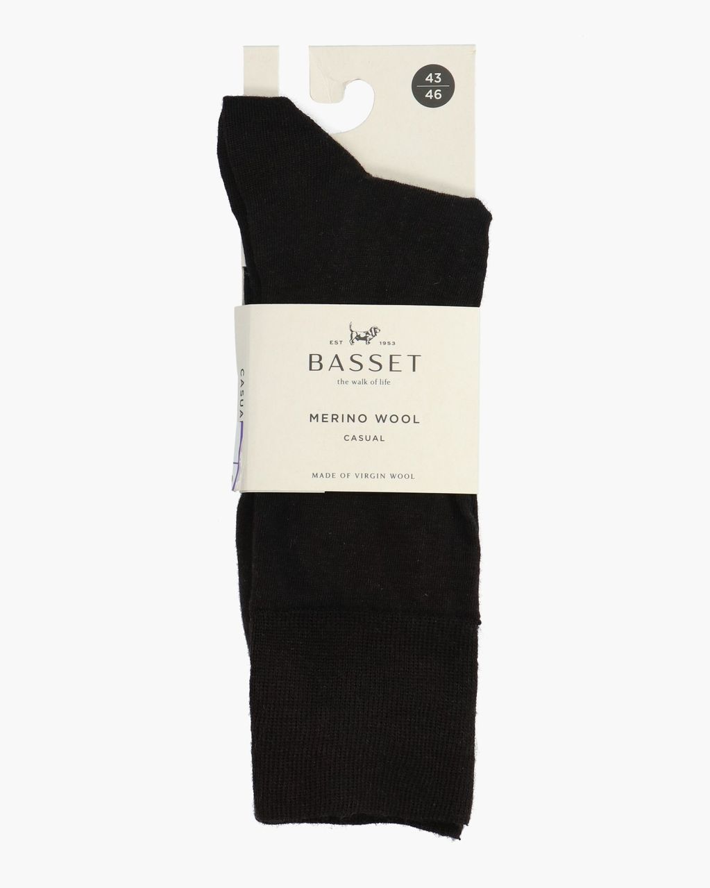 Merino Wool Zwart Herensokken