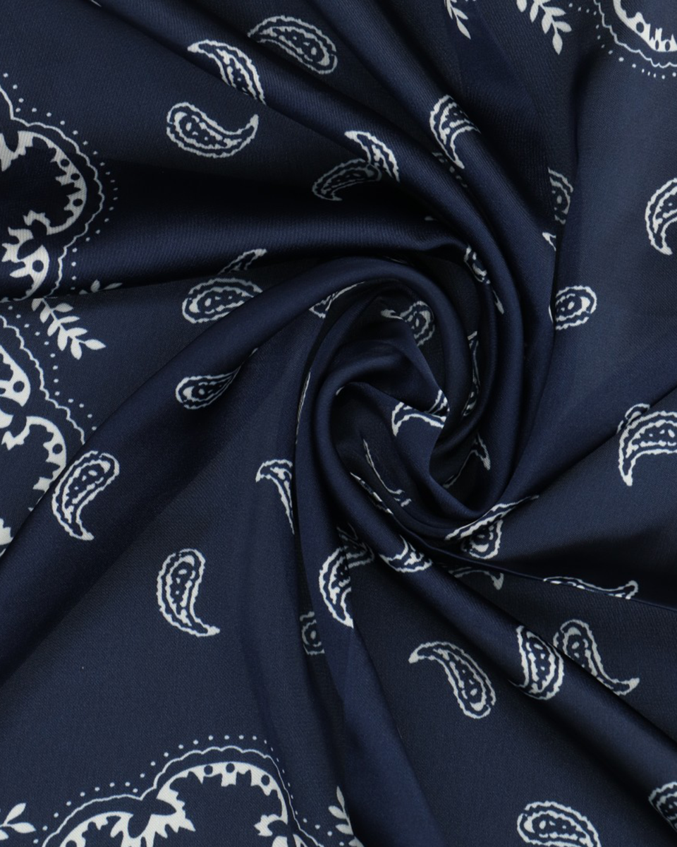 Paisley Park Donkerblauw/Wit Damessjaal