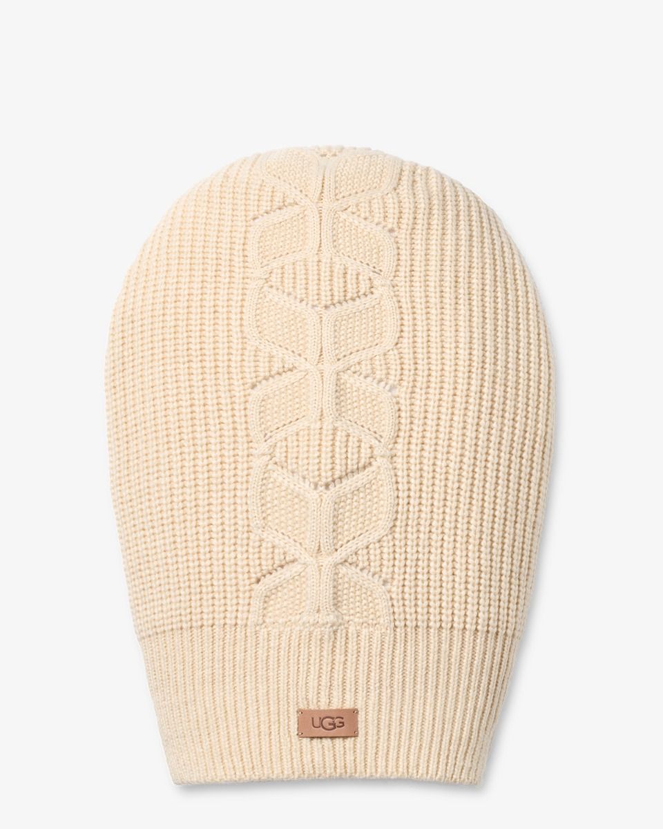 Cable Balaclava Crème Damesbalaclava