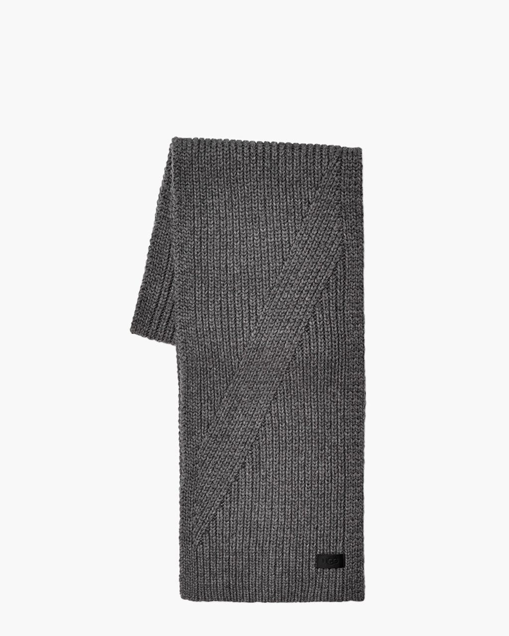 Ribbed Knit Stripe Scarf Metal Sjaal