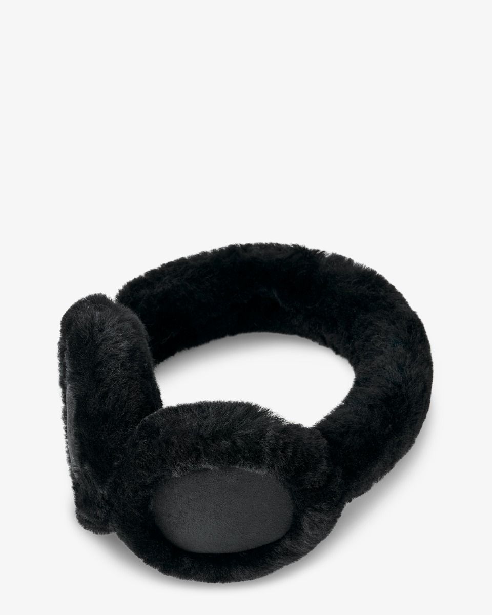 UGG Sheepskin Wireless Earmuff Black Dames Oorwarmers - Van