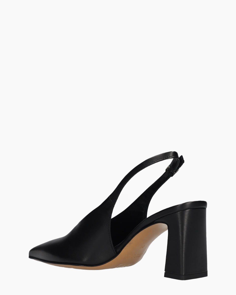Alpha Zwart Dames Slingbackpumps