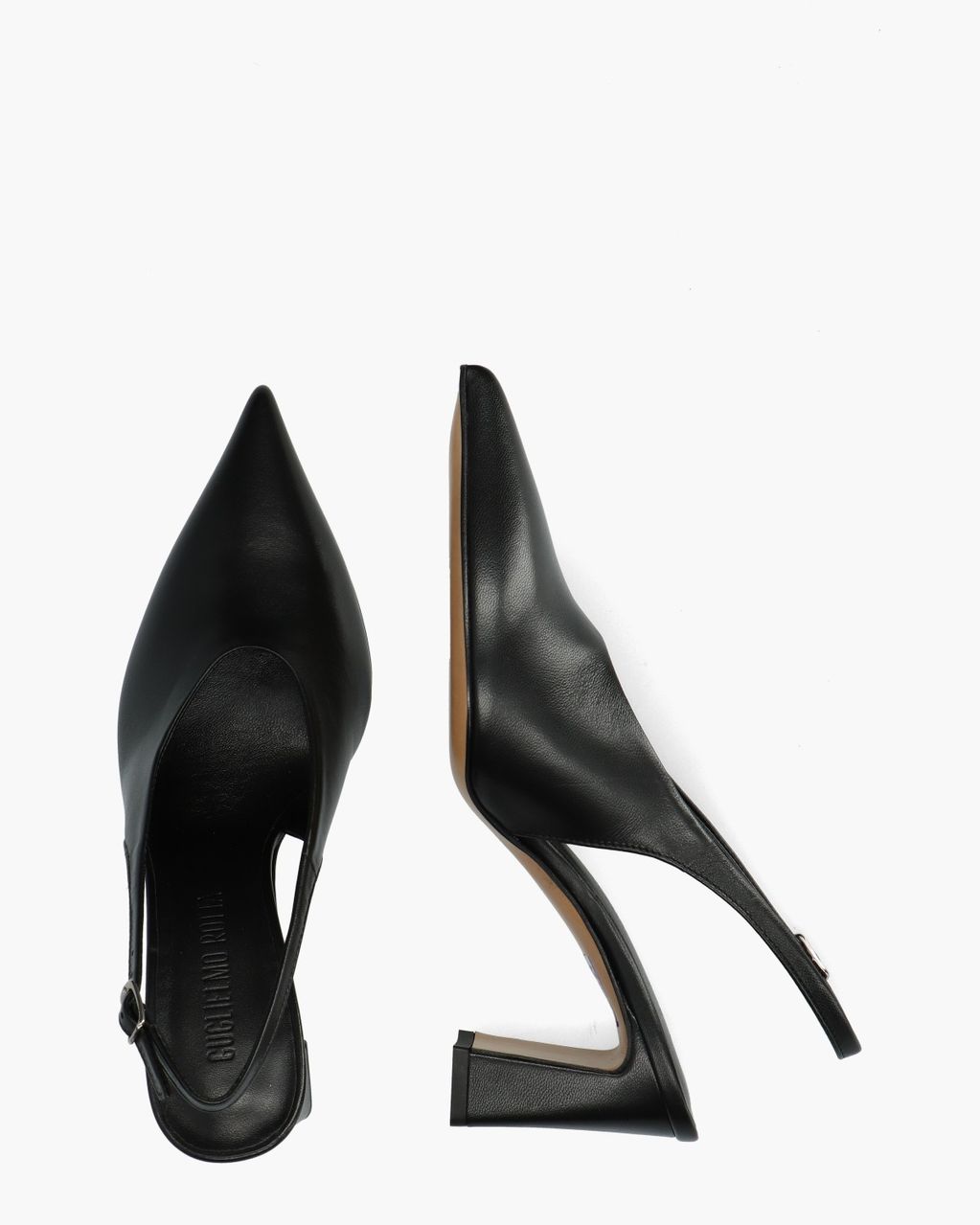 Alpha Zwart Dames Slingbackpumps