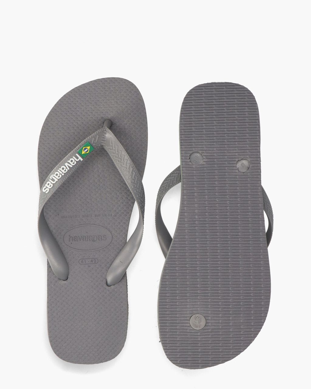 Brasil Logo Grijs Herenslippers
