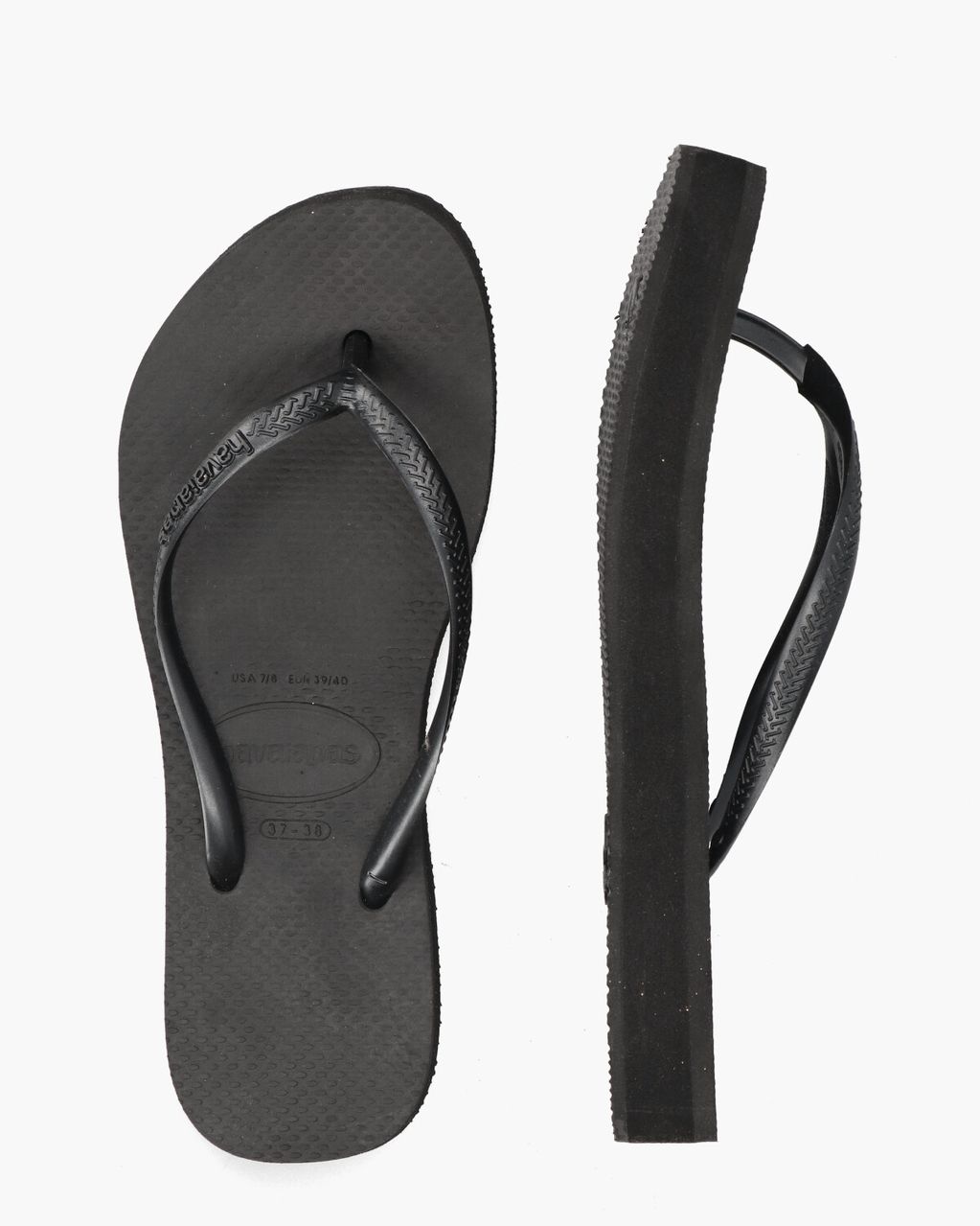 Slim Flatform Zwart Damesslippers