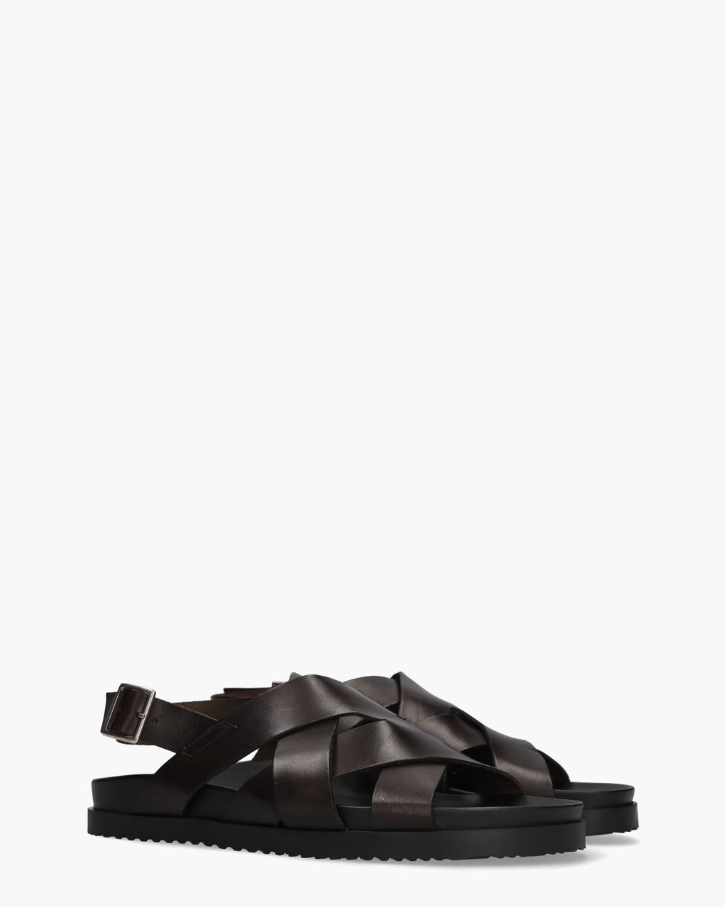 M8036 Donkerbruin Herensandalen