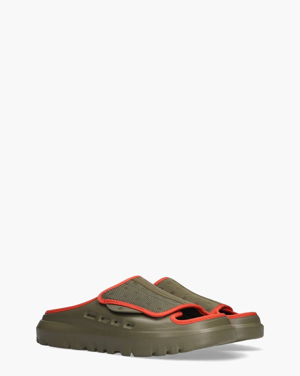 PeakMod Slide Burnt Olive/Red Pepper Herenslippers