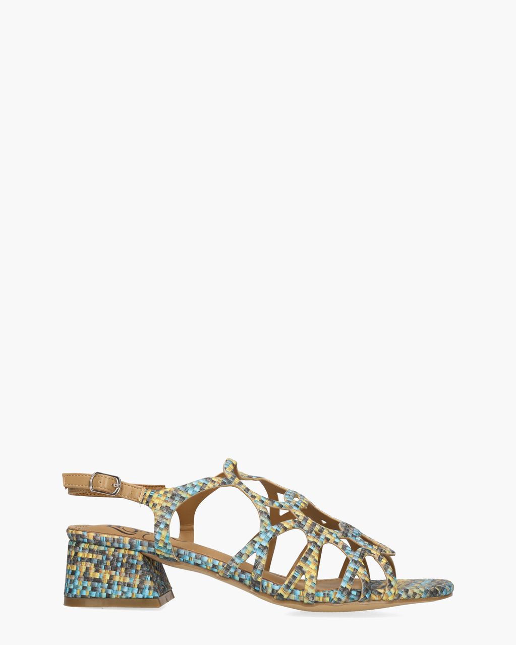 Wanita Blauw/Geel Damessandalen