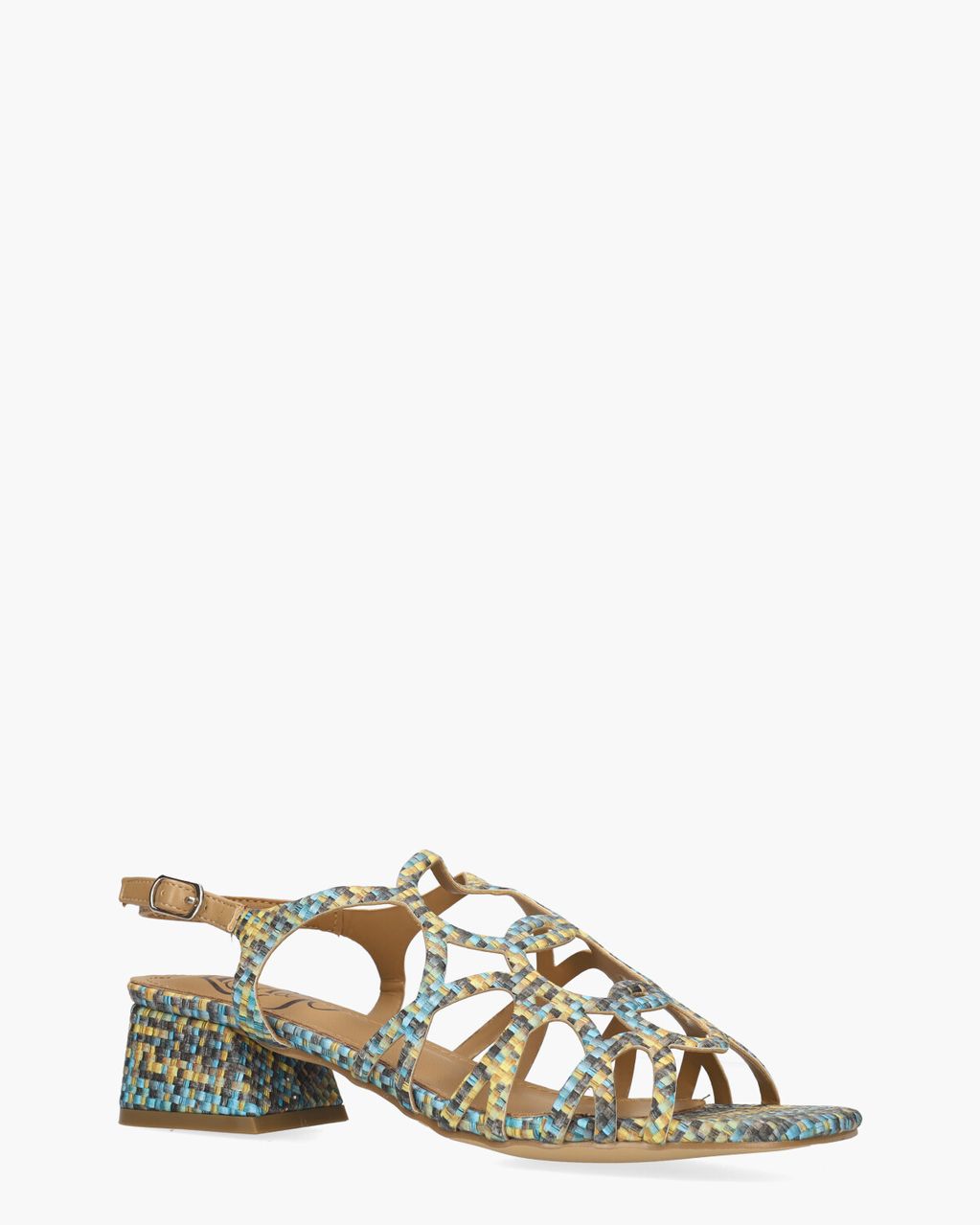 Wanita Blauw/Geel Damessandalen