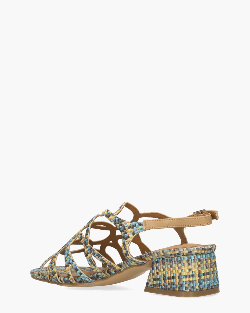 Wanita Blauw/Geel Damessandalen