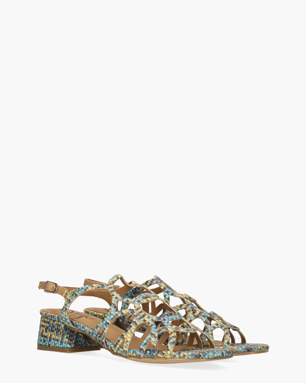 Wanita Blauw/Geel Damessandalen
