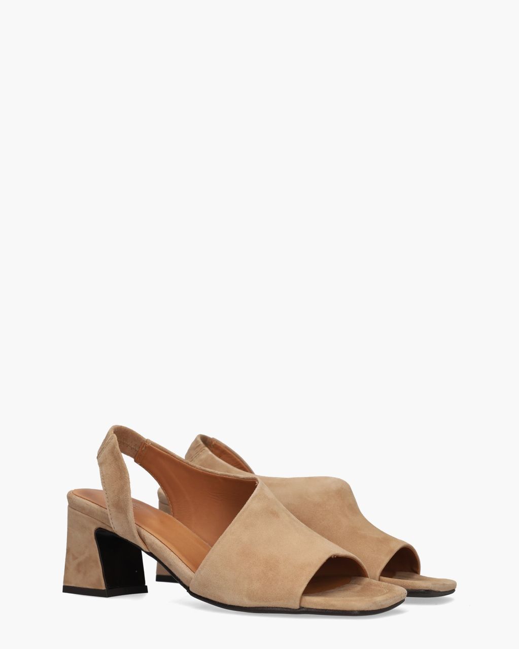 A6590 Beige Dames Slingbacksandalen