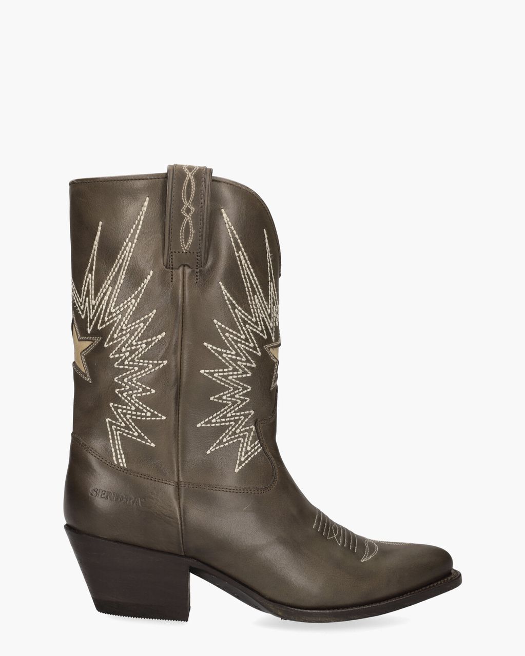18947 Bruin/Wit Damesboots