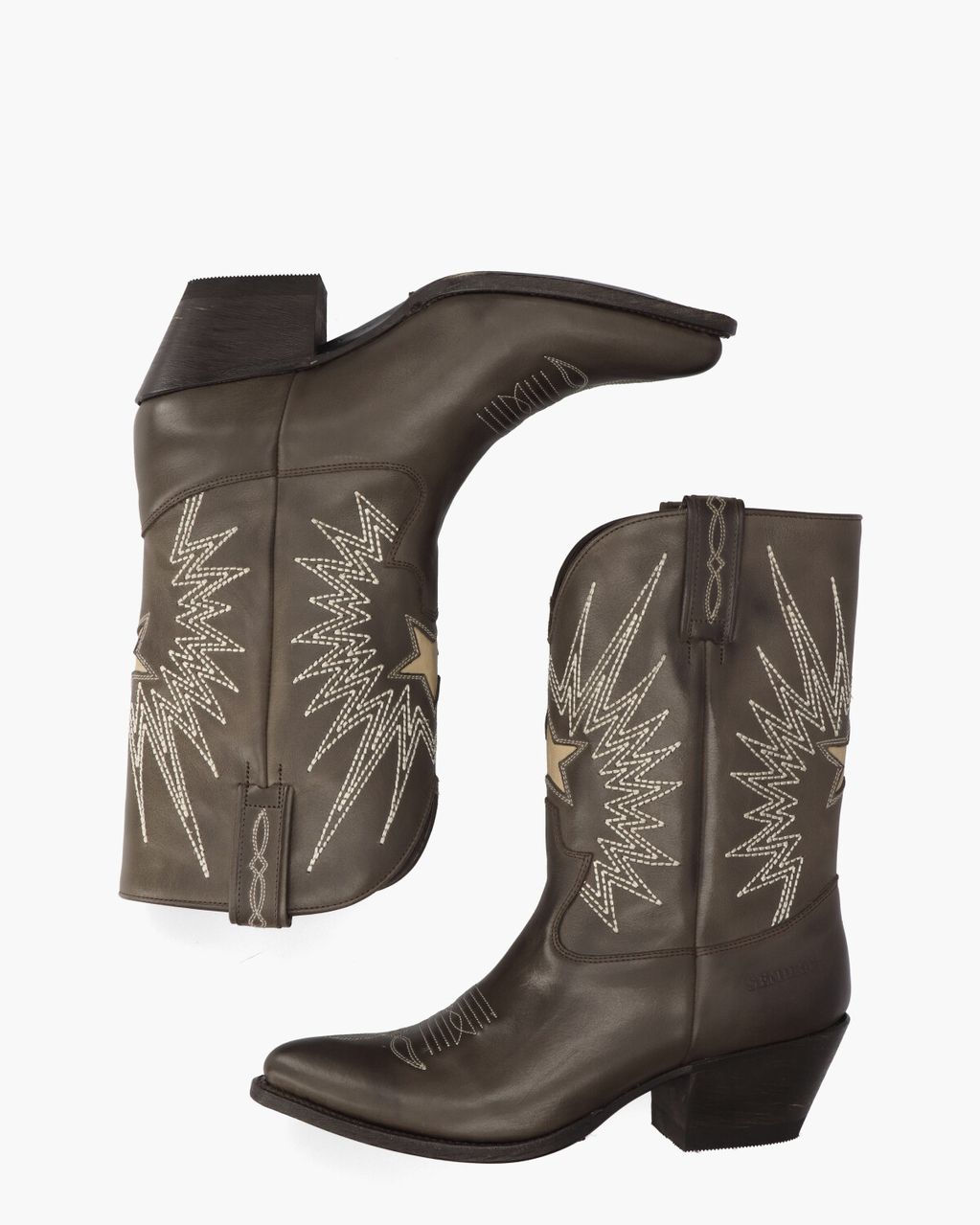 18947 Bruin/Wit Damesboots