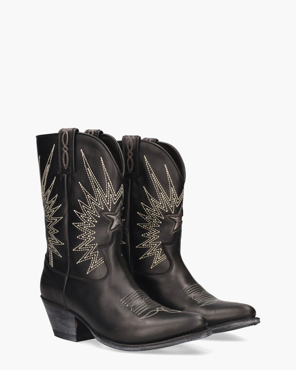 18947 Zwart/Wit Damesboots