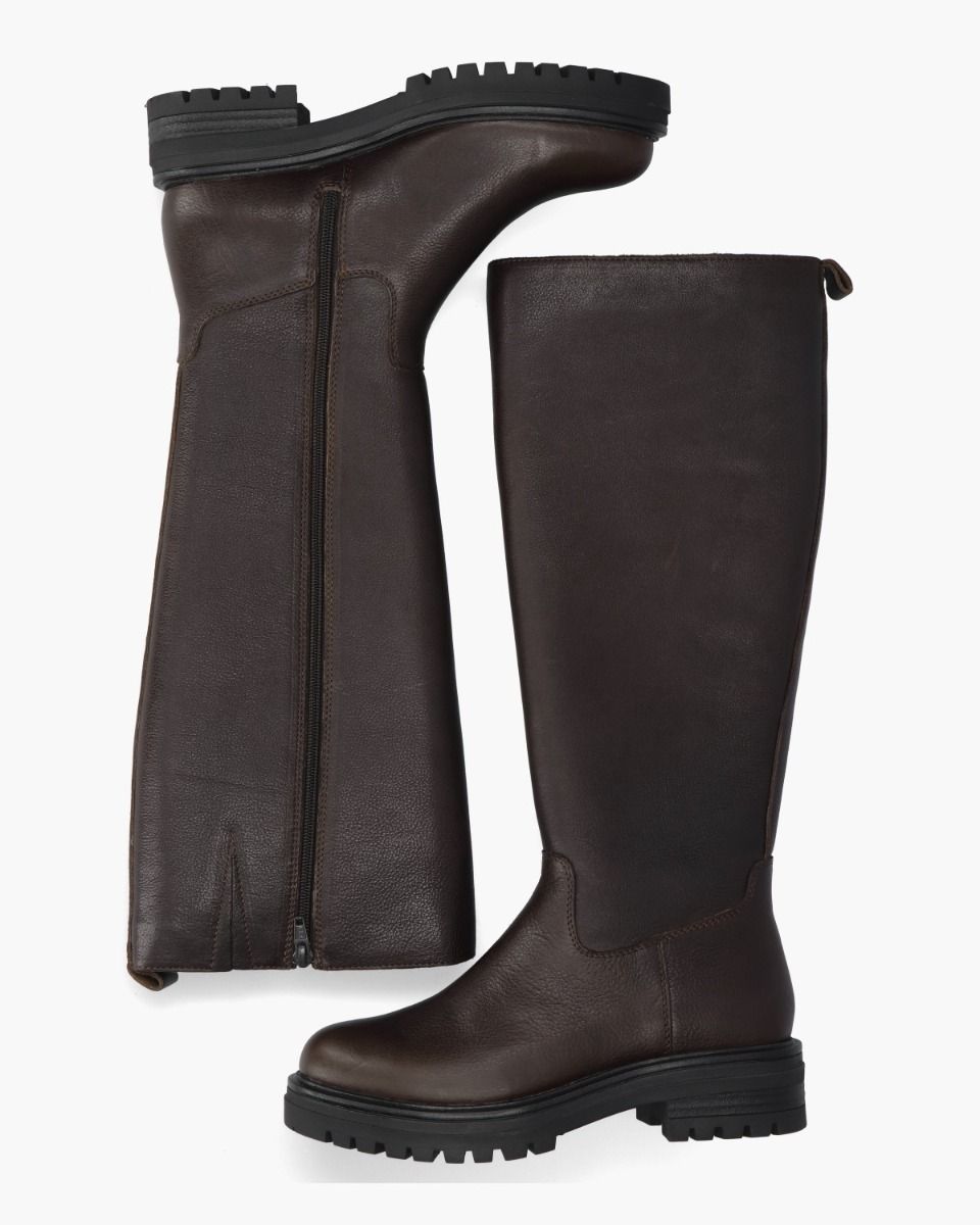 Veranne Donkerbruin Damesboots