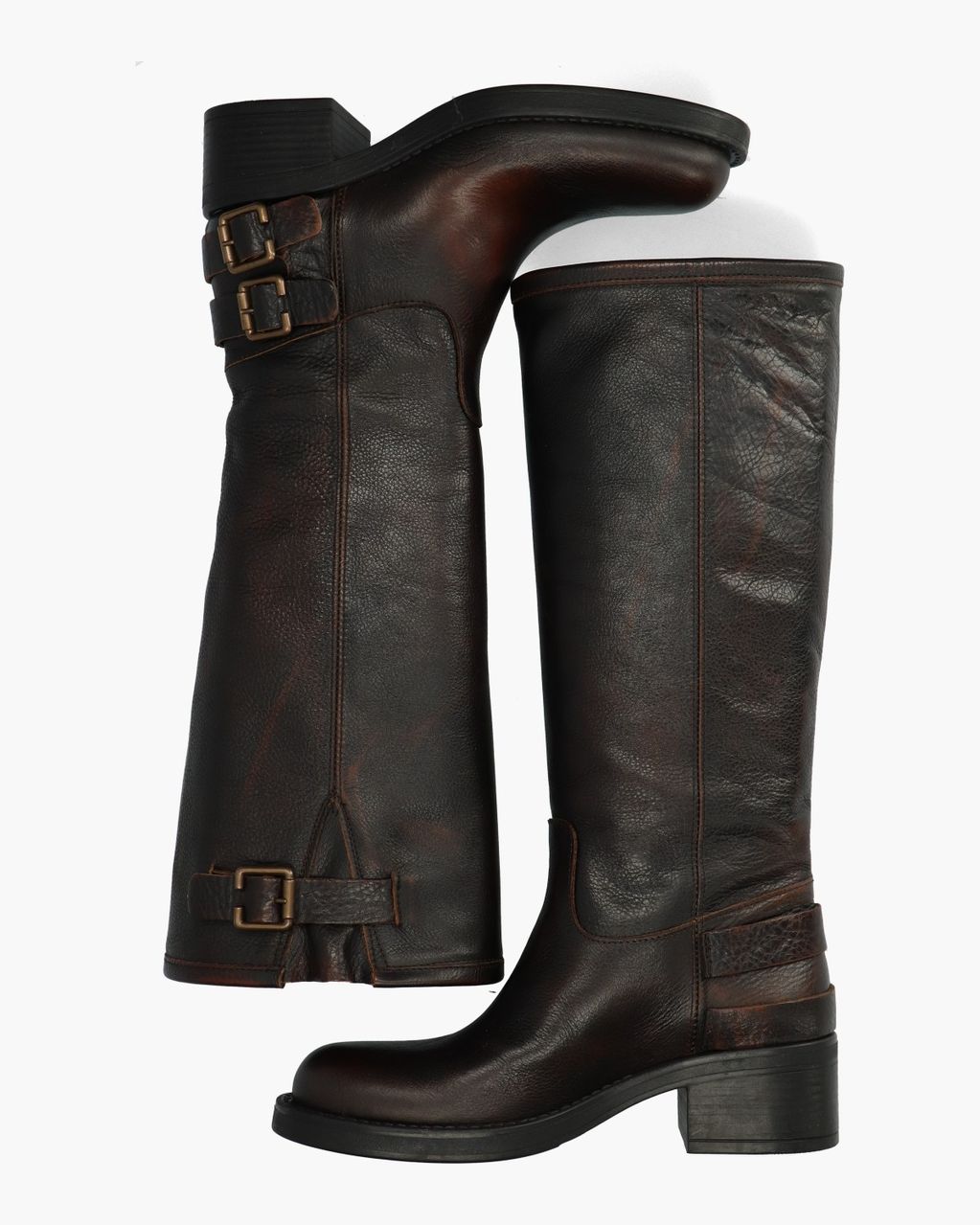 Aivy Donkerbruin Damesboots