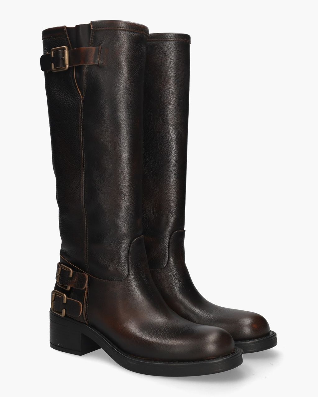 Aivy Donkerbruin Damesboots