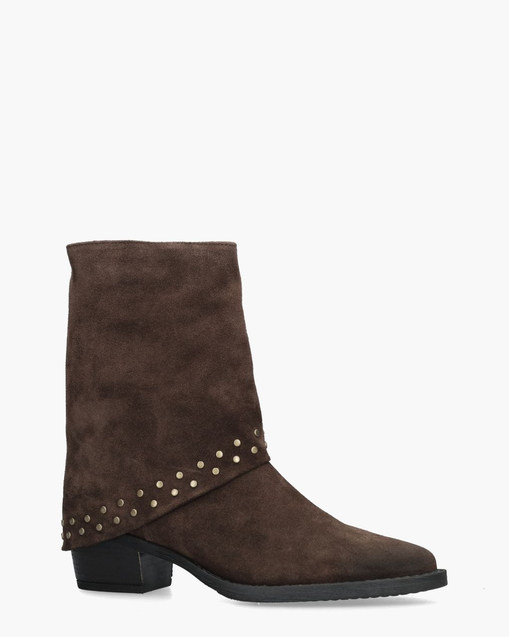 Brenda25 Donkerbruin Dames Enkelboots