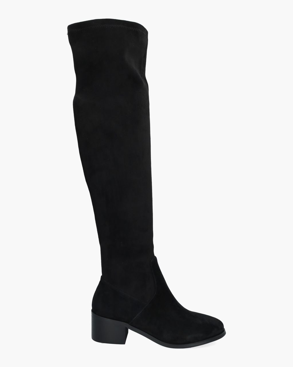 Belinda Zwart Dames Overkneeboots