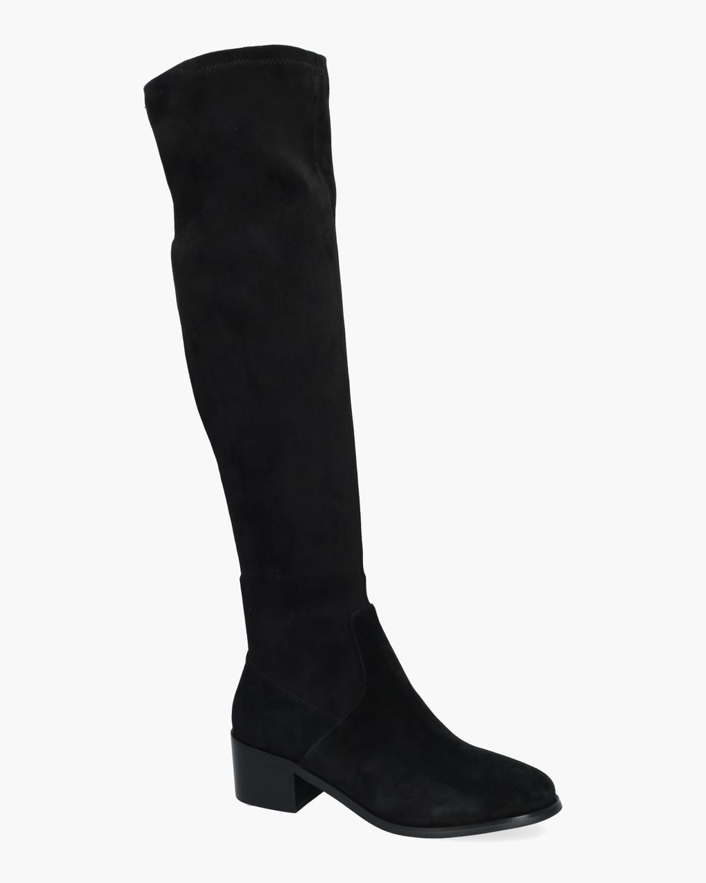 Belinda Zwart Dames Overkneeboots