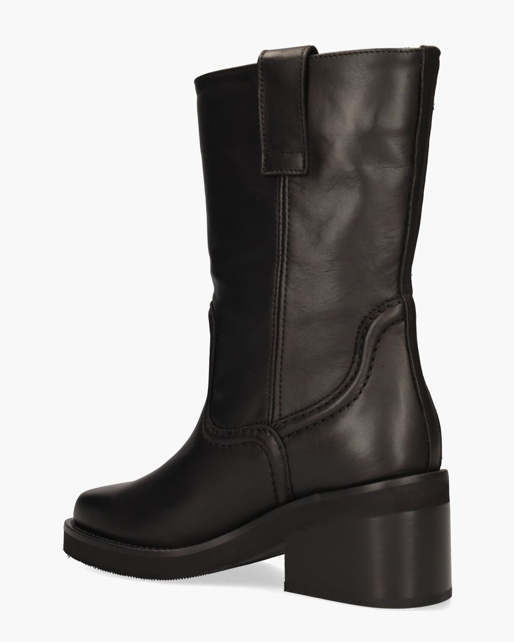 Cassy Slouch Zwart Damesboots