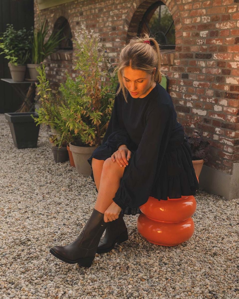 Cassy Slouch Donkerbruin Damesboots