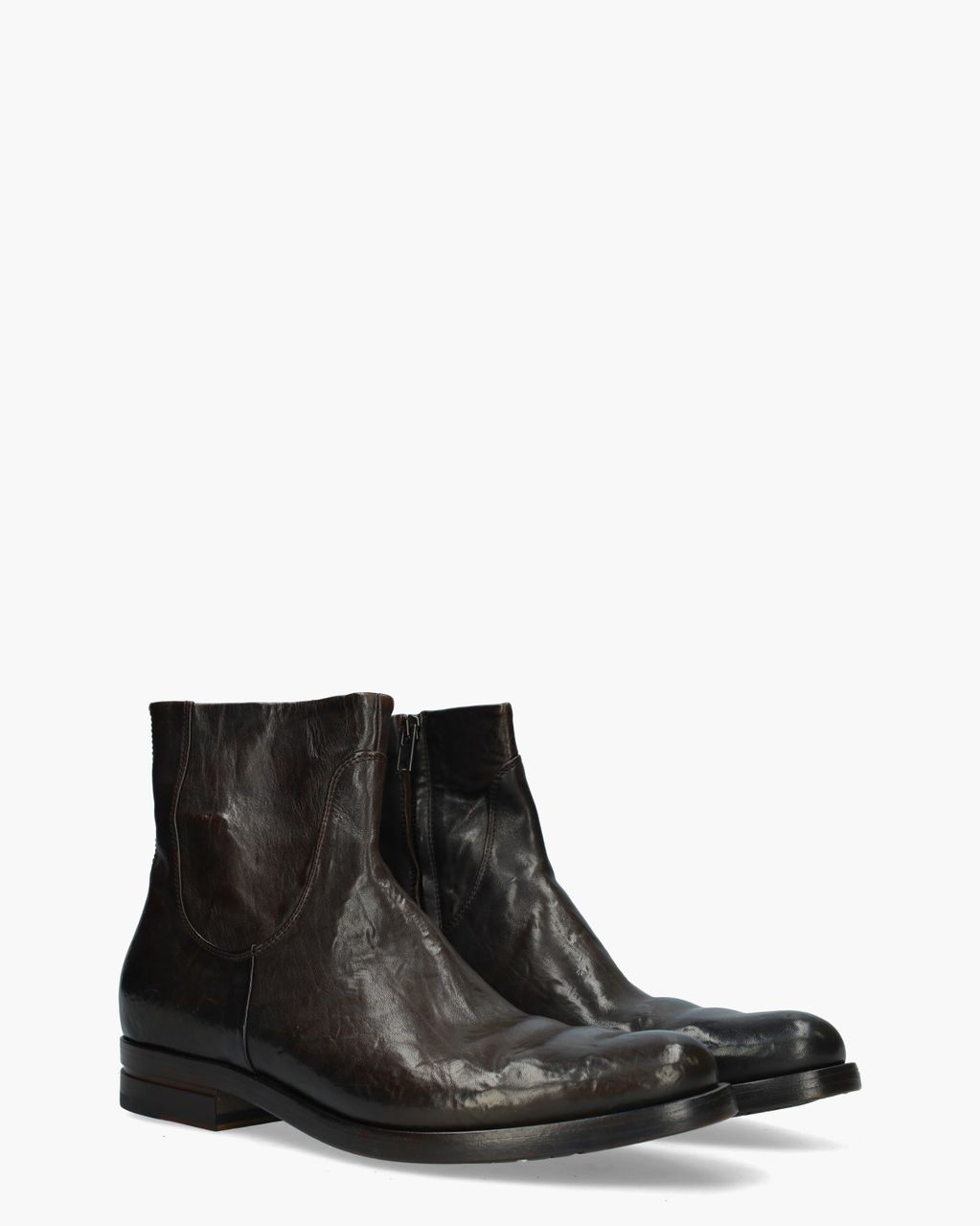 Fabrizio Silenzi 412 Donkerbruin Heren Enkelboots - Van Arendonk.nl