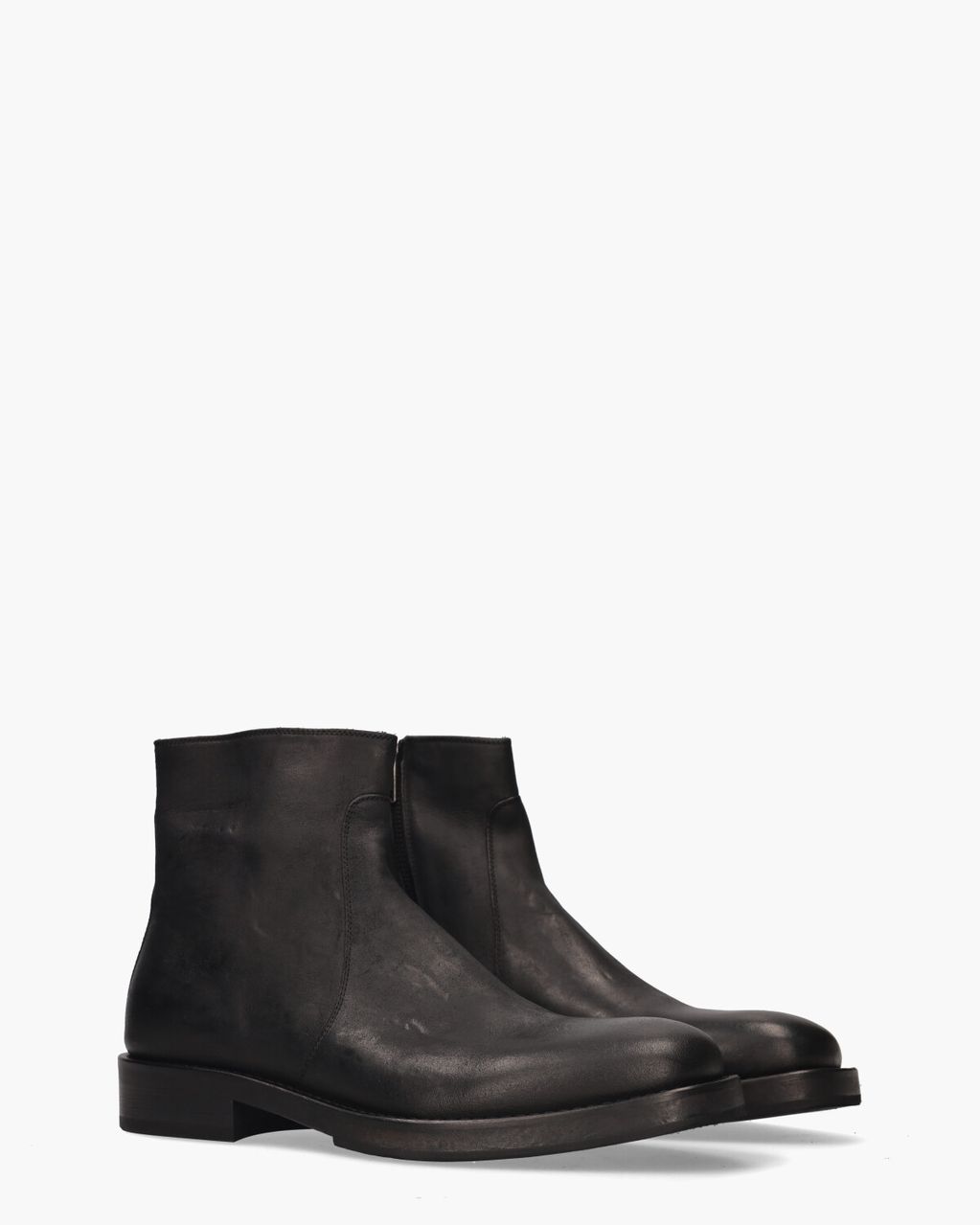 3007 Zwart Heren Enkelboots