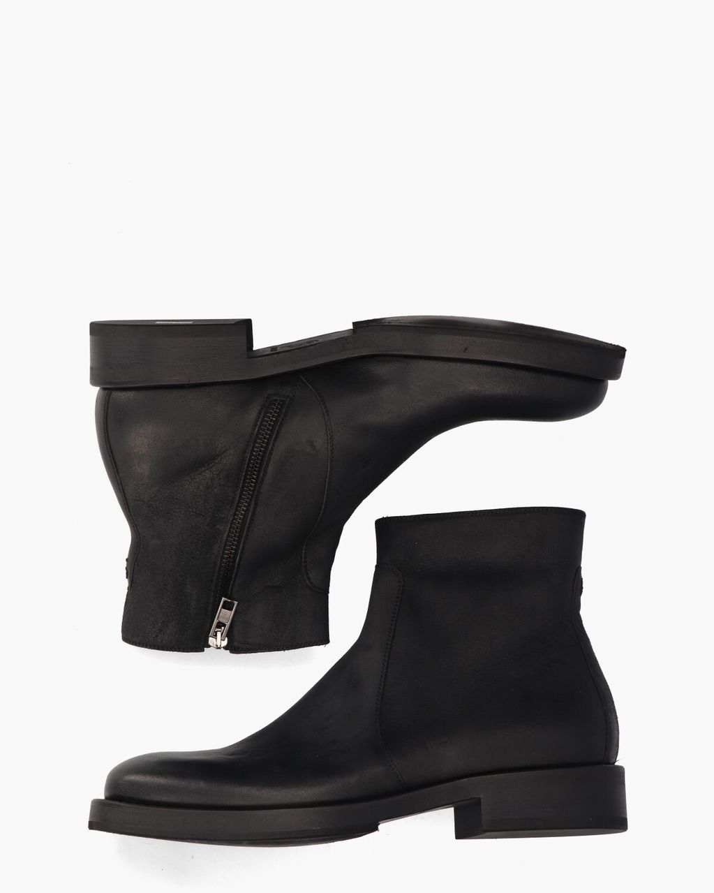 3007 Zwart Heren Enkelboots
