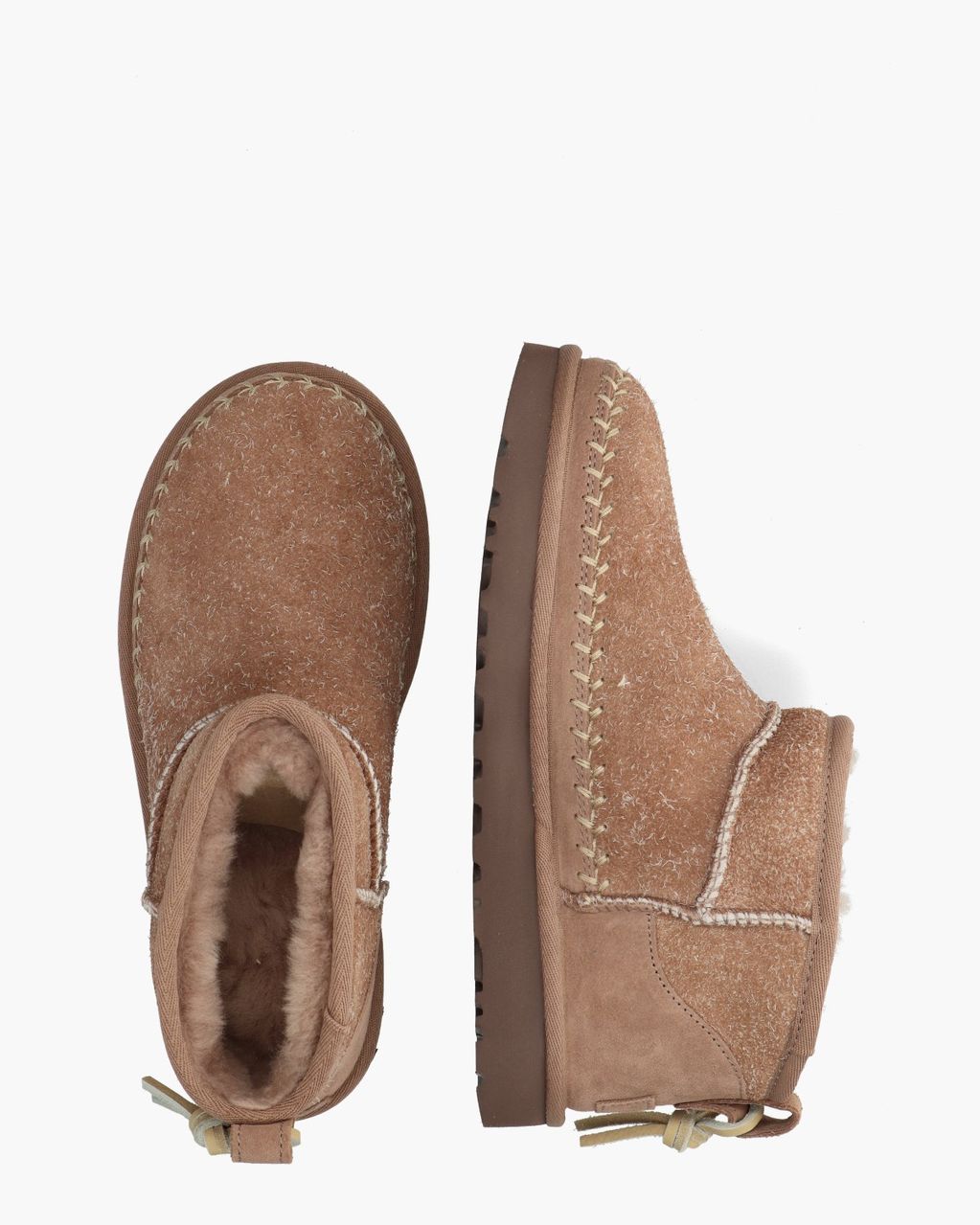 Classic Ultra Mini Biarritz Boot Rocky Oak Dames Enkelboots