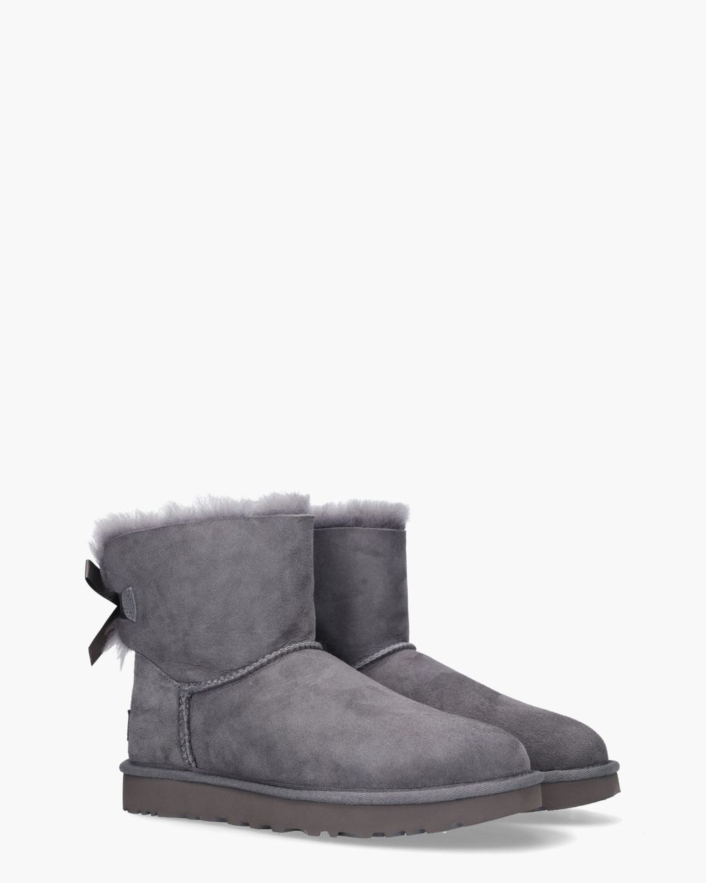 Ugg Mini Bailey Bow II Boot Obsidian Dames Enkelboots - Van