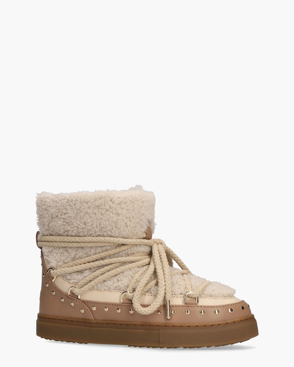 Curly Rock Beige Dames Veterboots